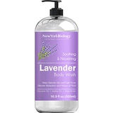 NEW YORK BIOLOGY THE ULTIMATE COSMECEUTICALS New York Biology Lavender Body Wash  Acne and Eczema Body Wash - Moisturizing and Hydrating Body Cleanser  Helps Restore and Cleanse Skin  Relaxing and Soo