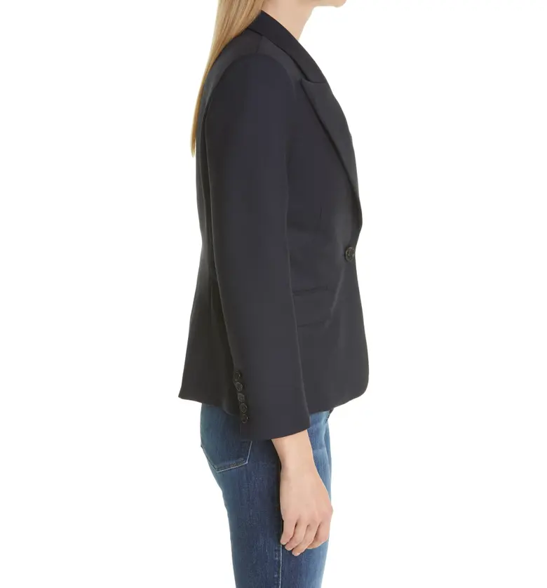  Nili Lotan Serge One-Button Blazer_DARK NAVY