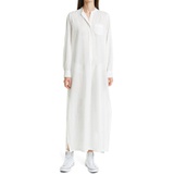 Nili Lotan Sandra Galabeya Long Sleeve Cotton Cover-Up Dress_IVORY
