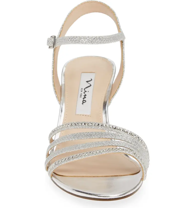  Nina Nelena Sandal_SILVER FABRIC