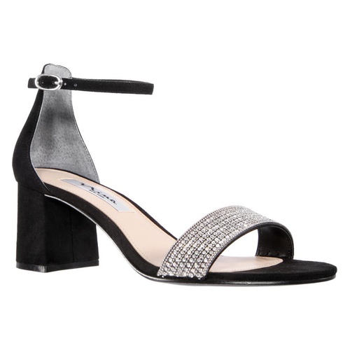  Nina Eloise Ankle Strap Sandal_TRUE BLACK SUEDE