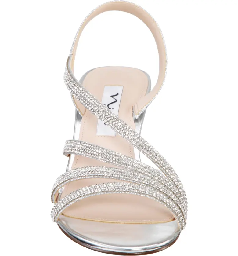  Nina Noura Slingback Sandal_SILVER/ GLITTER