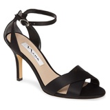 Nina Ankle Strap Sandal_BLACK SATIN