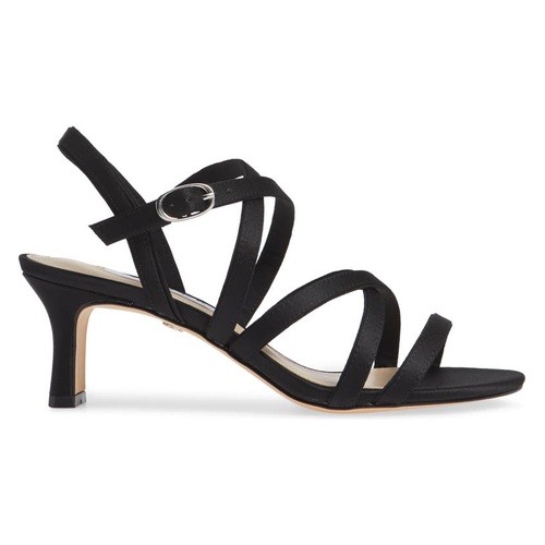  Nina Genaya Strappy Evening Sandal_BLACK SATIN