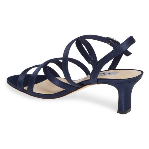  Nina Genaya Strappy Evening Sandal_NAVY SATIN