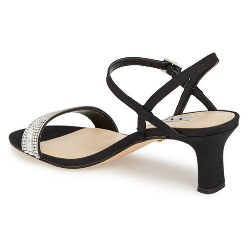  Nina Noela Sandal_BLACK FAUX LEATHER