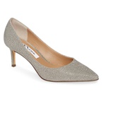 Nina Nina60 Pointy Toe Pump_STEEL GREY GLITTER FABRIC