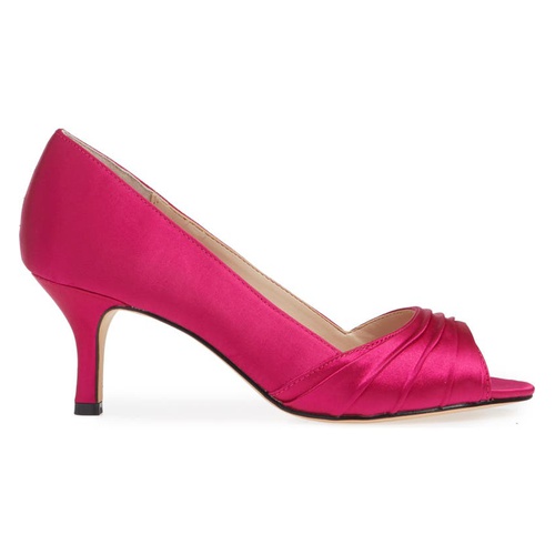  Nina Chezare Peep Toe Pump_PERSIAN ROSE SATIN