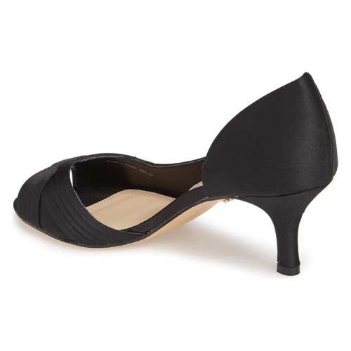  Nina Contesa Open Toe Pump_BLACK SATIN