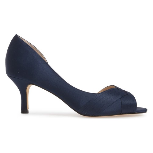  Nina Contesa Open Toe Pump_NAVY SATIN