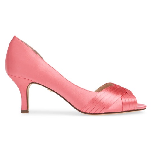  Nina Contesa Open Toe Pump_STRAWBERRY PUNCH SATIN