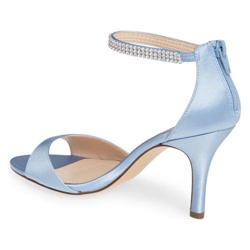  Nina Volanda Ankle Strap Sandal_BLUE VELVET SATIN