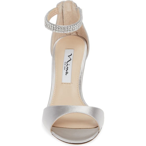  Nina Volanda Ankle Strap Sandal_SILVER SATIN