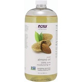 NOW Foods NOW Solutions, Sweet Almond Oil, 100% Pure Moisturizing Oil, Promotes Healthy-Looking Skin, Unscented Oil, 32-Ounce