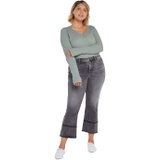 NYDJ Plus Size Plus Size Fiona Slim Flared Ankle Jeans in Nobelle