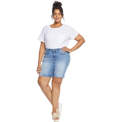  NYDJ Plus Size Plus Size Ella Shorts with Sideseam Slits in Maele