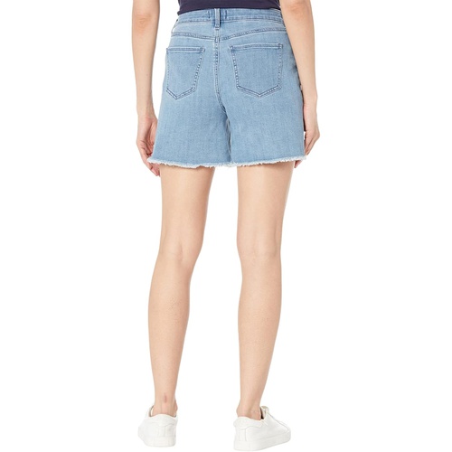  NYDJ High-Rise A-Line Shorts Fray Hem in Everly