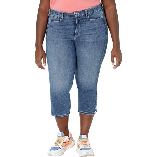  NYDJ Plus Size Plus Size Chloe Capris Denim Slits in Loire