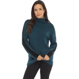 NYDJ Contrast Stripe T-Neck Sweater