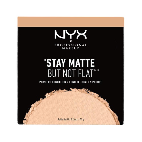  NYX PROFESSIONAL MAKEUP Stay Matte But Not Flat Powder Foundation, Nude
