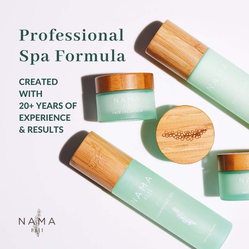  Professional Spa Gel Serum for Face by Nama Fiji, with 100% Wild Nama Sea Grapes, Aloe & Sweet Almond Oil, to hydrate, soothe, and protect skin from environmental stresses, 1.01 fl