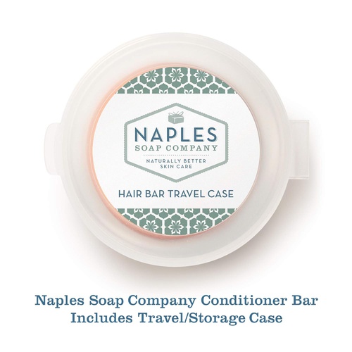  Naples Soap Company Naturally Better Skin Care Naples Soap Company, Protein Enriched, 50-75 Use, Solid Hair Conditioner Bar, Eco-Friendly Haircare, Helps Ensure Vibrant, Healthy Hair, All Hair Types, Florida Fresh, 2.25 oz