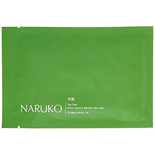  Naruko Tea Tree Shine Control and Blemish Clear Mask, 8 Count