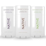Native Deodorant - Natural Deodorant For Women and Men - 3 Pack - Contains Probiotics - Aluminum Free & Paraben Free, Naturally Derived Ingredients - Coconut & Vanilla, Lavender &