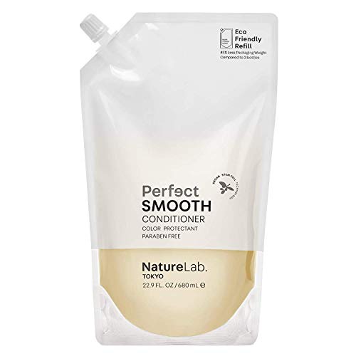  NatureLab Perfect Smooth Hair Conditioner Refill - Smoothing + Frizz Control Moisturizing Conditioner with Argan, Marula Stem Cells + Yuzu - Cruelty + Sulfate-Free Conditioner (22.