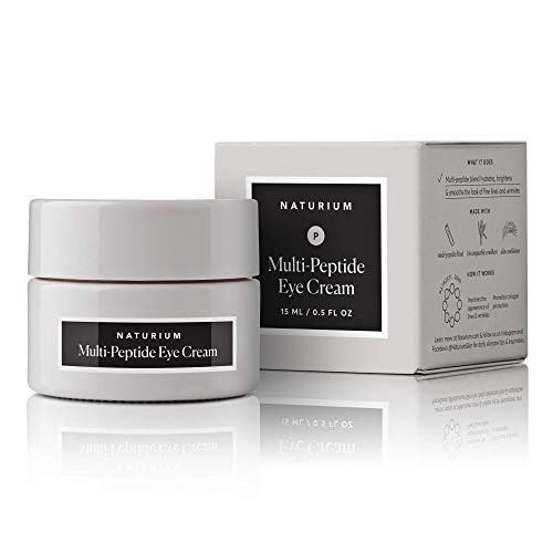  Multi-Peptide Eye Cream - 0.5 oz, Anti-Wrinkle, Reduce Under Eye Bags, Dark Circles, Puffiness and Crow’s Feet Cream for Eye Area with Amino Acids & Vegan Squalane by Naturium