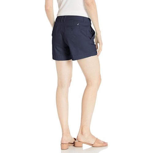 노티카 Nautica Womens Comfort Tailored Stretch Cotton Solid and Novelty Short