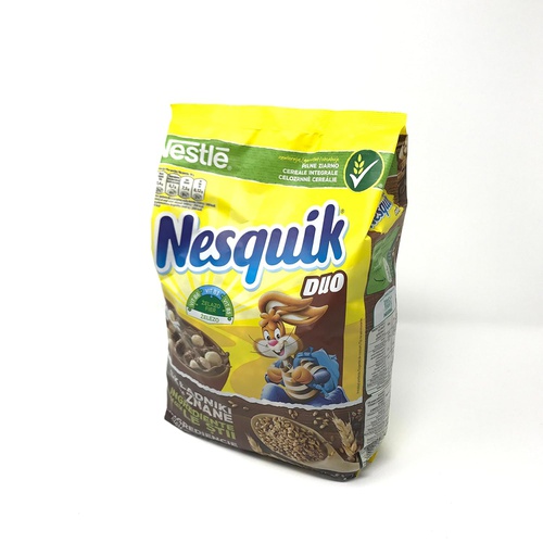  Nestle Nesquik DUO Chocolate Breakfast Cereal, 460g/16.2oz, Imported from Europe (Nesquik DUO, 460g)