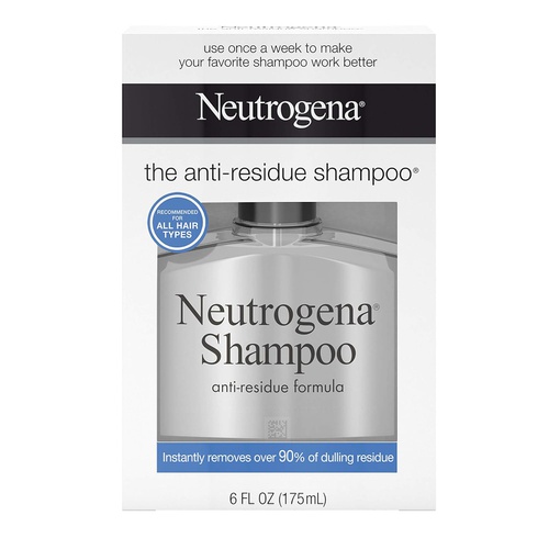  Neutrogena Anti-Residue Clarifying Shampoo, Gentle Non-Irritating Clarifying Shampoo to Remove Hair Build-Up & Residue, 6 fl. oz