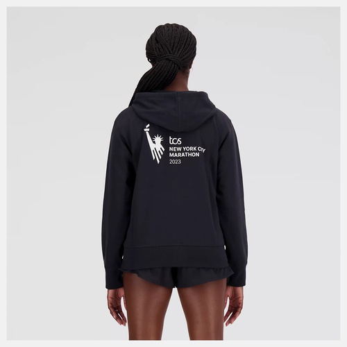  Women's NYC Marathon NB Essentials Stacked Logo Full Zip Hoodie