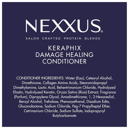  Nexxus Conditioner for Damaged Hair Keraphix with ProteinFusion Silicone-Free Conditioner with Keratin Protein and Black Rice 33.8 Fl Oz