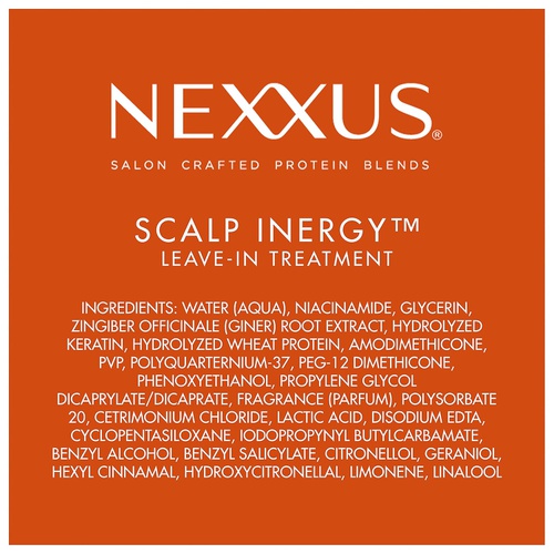  Nexxus Scalp Inergy Leave-in Conditioner For Damaged Hair, Deep Conditioner, Paraben-Free 3.3 oz