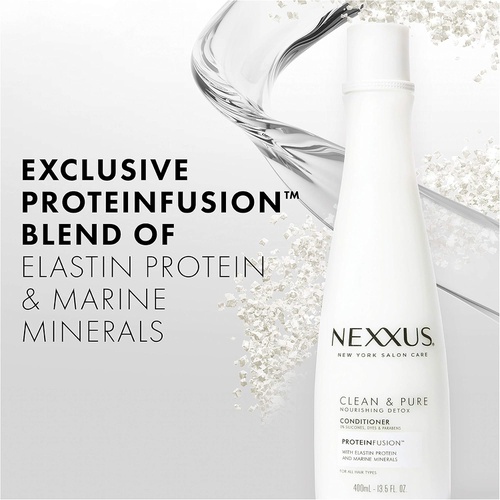  Nexxus Clean and Pure Conditioner Nourished Hair Care, With ProteinFusion, Silicone, Dye, and Paraben Free 13.5 oz