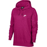 Nike Sportswear Essential Pullover Fleece Hoodie_FIREBERRY/ HEATHER/ WHITE