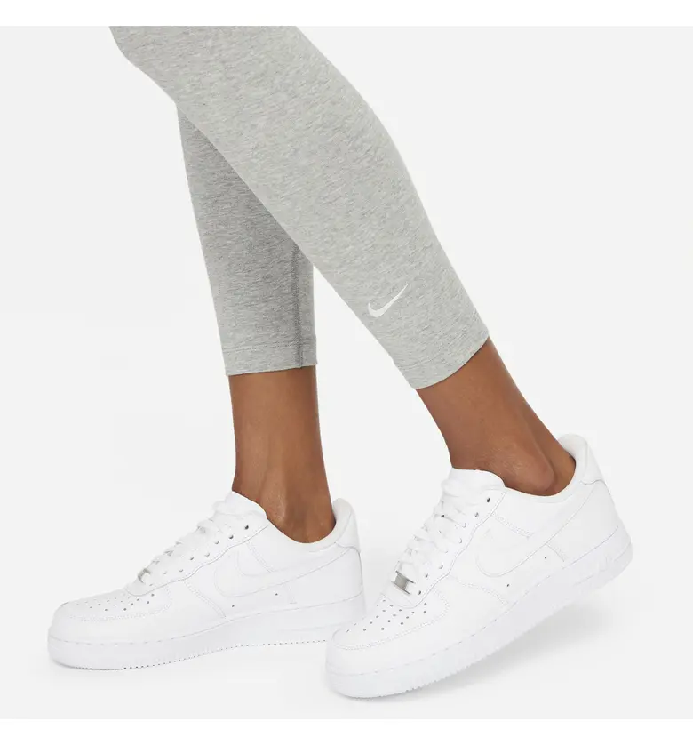 나이키 Nike Sportswear Essential 7u002F8 Leggings_DARK GREY HEATHER/ WHITE