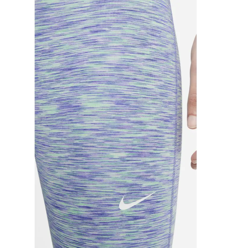 나이키 Nike Pro Rainbow Space-Dye High Waist 7u002F8 Leggings_SAPPHIRE/ GREEN GLOW/ WHITE