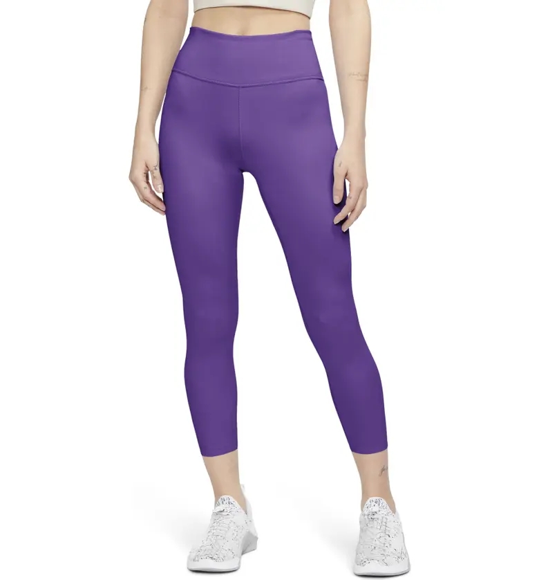 Nike One Lux Dri-FIT Crop Tights_WILD BERRY/ CLEAR