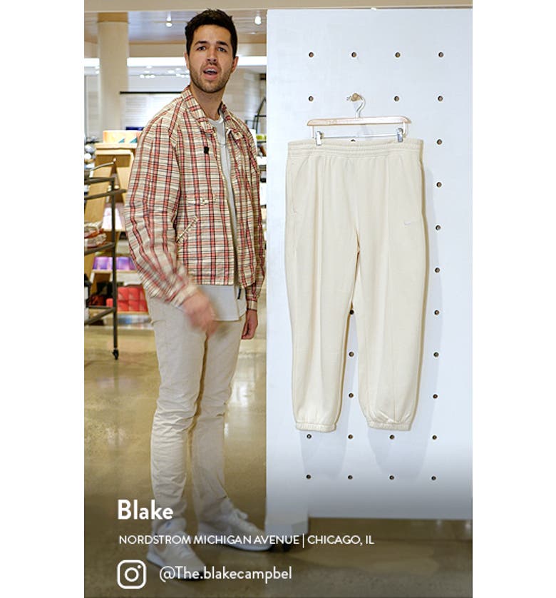 나이키 Nike Sportswear Fleece Sweatpants_DARK PONY/ WHITE
