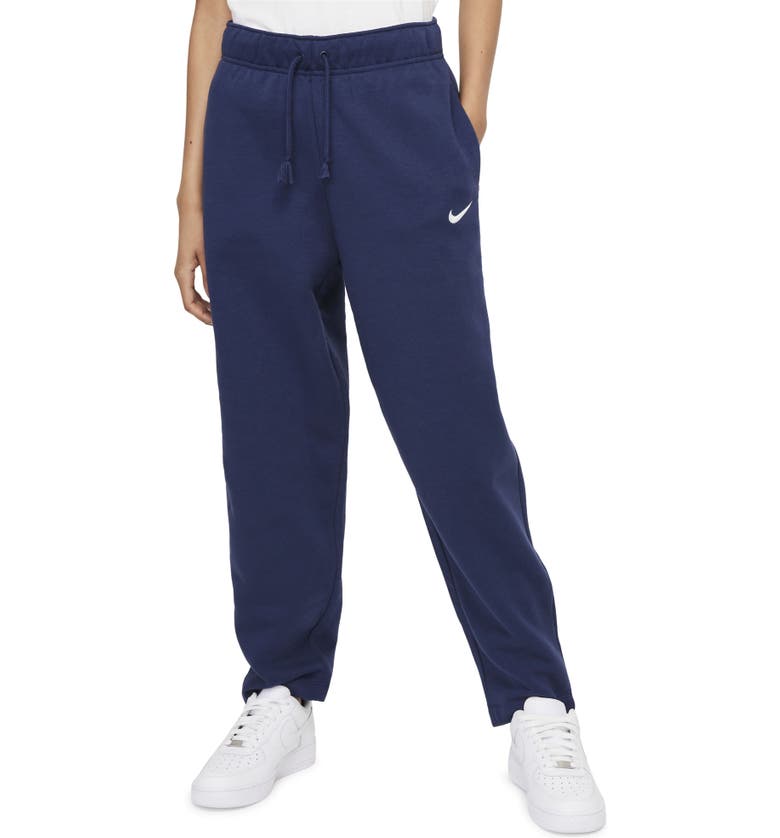 나이키 Nike Sportswear Essentials Curve Ankle Pants_MIDNIGHT NAVY/ WHITE