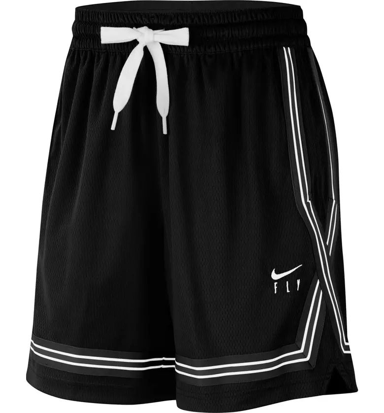 나이키 Nike Dri-FIT Swoosh Fly Basketball Shorts_BLACK/ WHITE