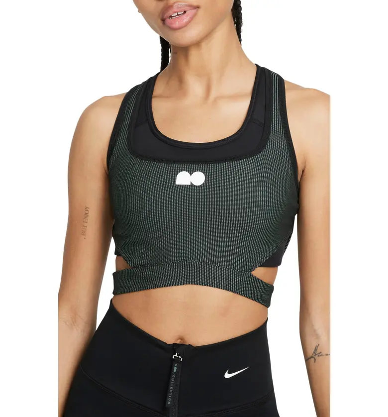 나이키 Nike Naomi Osaka Crop Top_HASTA / BLACK / WHITE