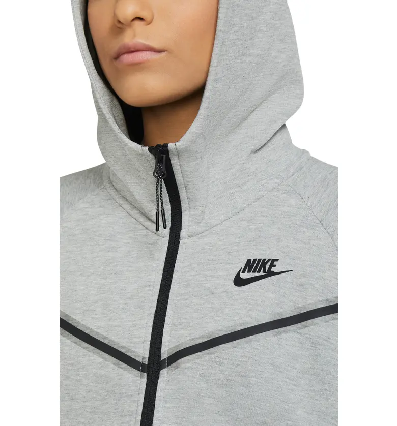 나이키 Nike Sportswear Tech Fleece Windrunner Zip Hoodie_DARK GREY HEATHER/ BLACK