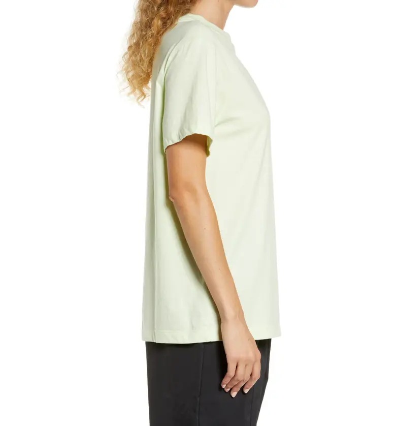 나이키 Nike Essential Embroidered Swoosh Cotton T-Shirt_LIME ICE/ BLACK