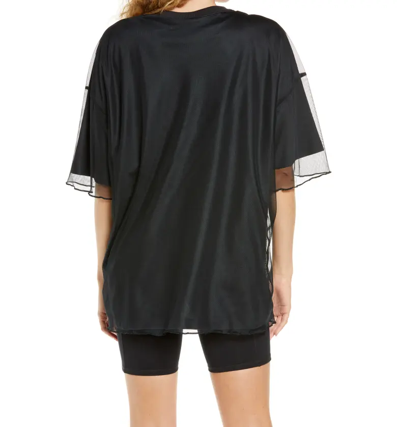 나이키 Nike Sportswear NSW Tulle T-Shirt_BLACK/ OFF NR/ OFF NR/ WHITE