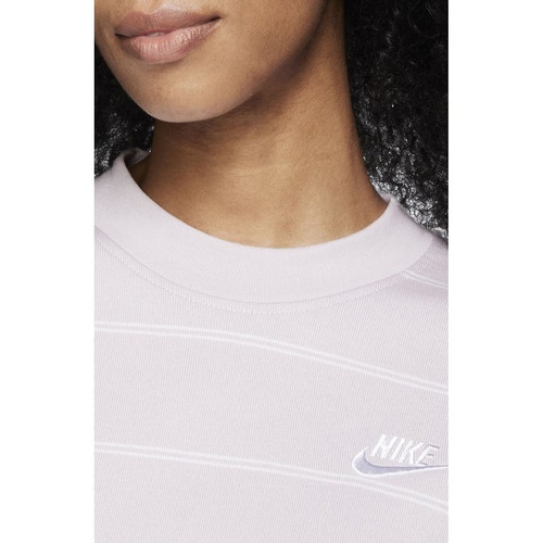 나이키 Nike Stripe Long Sleeve Cotton Top_VENICE/ WHITE