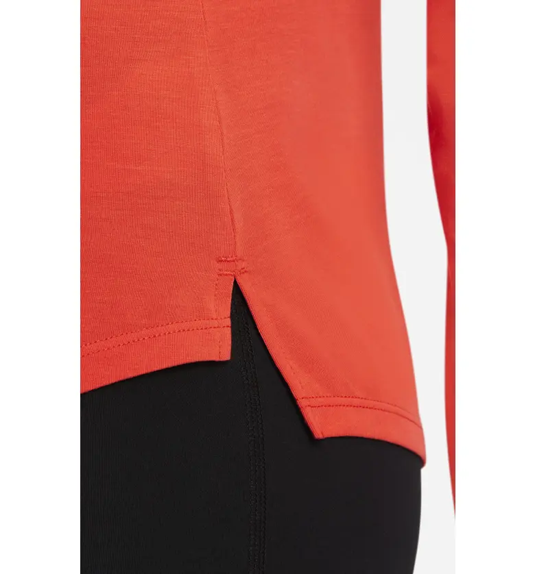 나이키 Nike One Luxe Dri-FIT Long Sleeve Top_CHILE RED